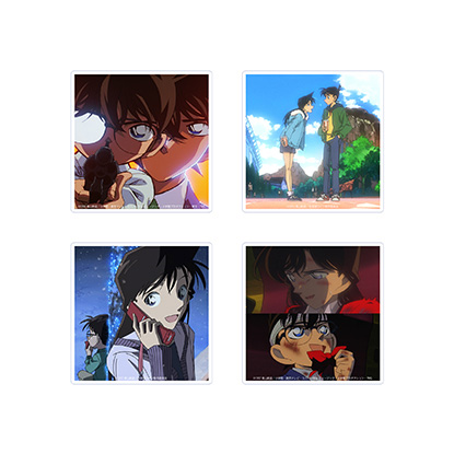 壓克力杯墊組-新一&小蘭