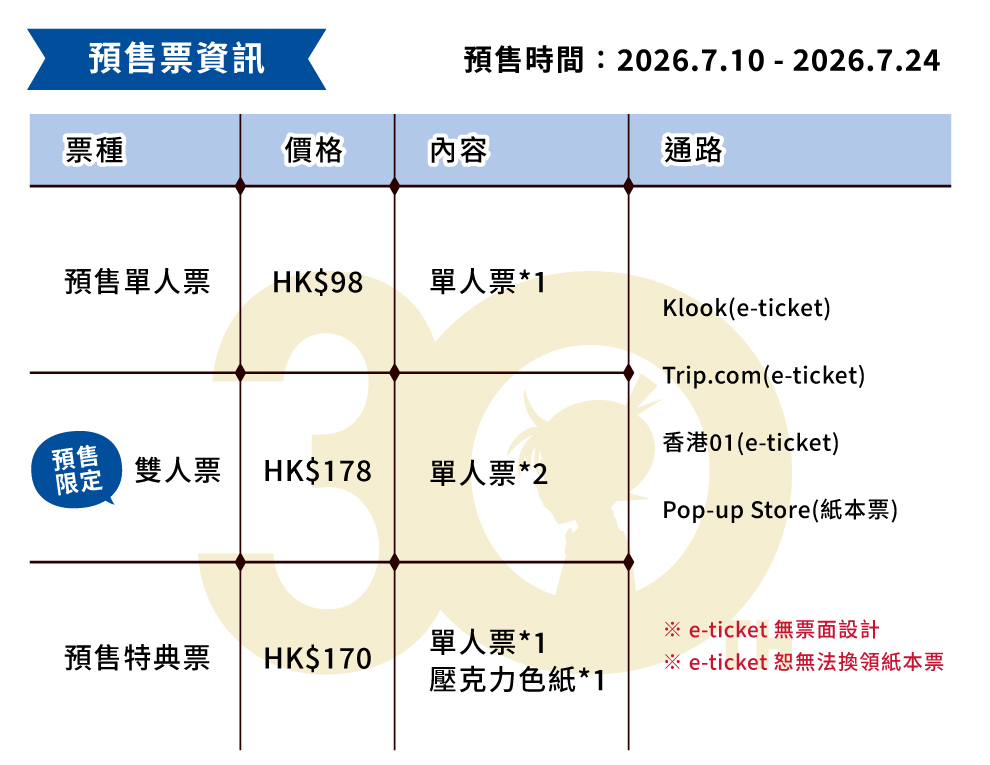 預售票資訊